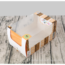 Recyclable paper box skin card packaging box